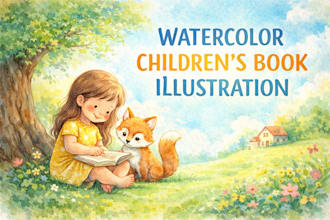 watercolor children book illustration kids book illustration storybook art