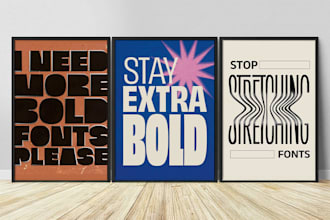 design a typography poster