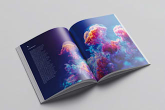 creat a  catalog design, magazine and any project with adobe indesign
