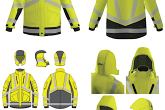 design workwear techpack and get samples made