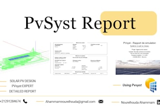 do pvsyst simulation and solar pv system design