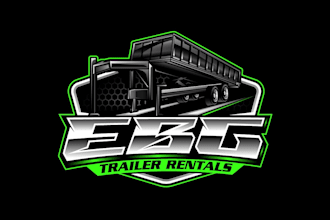 create wonderful and excellent dump trailer logo design