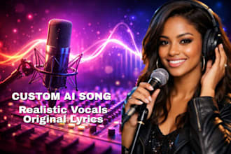 create a custom ai song with realistic vocals and original lyrics