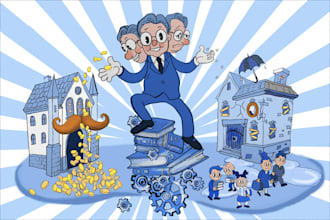 draw a high impact editorial illustration for your publication