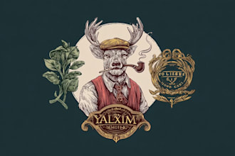 design a cute retro vintage logo or mascot illustration