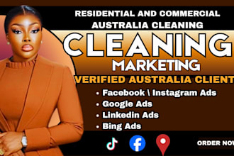 run australia cleaning lead commercial cleaning facebook ads cleaning google ads