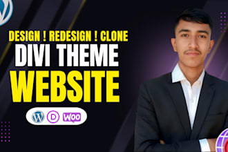 design divi website using divi theme and divi builder