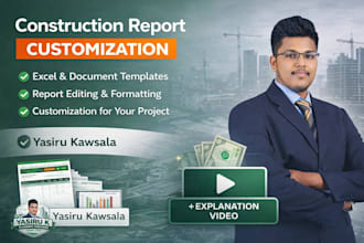 customize construction reports and excel reports for your project