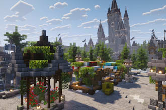 build minecraft lobby, map, house, spawn in java or bedrock