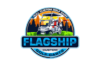 create wonderful and excellent golf cart logo design