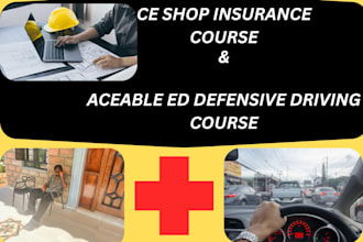 do ce shop insurance and aceable ed defensive driving courses and licenses