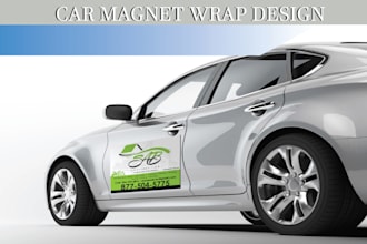 design professional car magnet and vehicle magnetic sign