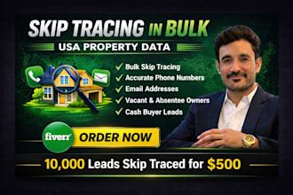 do bulk skip tracing for real estate
