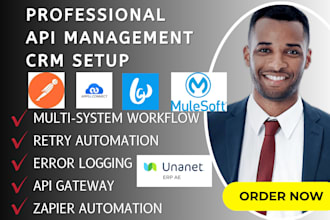 setup API management crm zapier mulesoft postman make albato apify boomi crm