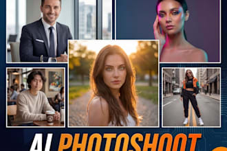 create a realistic ai photoshoot for you