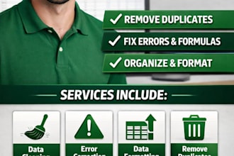 remove duplicates and clean excel spreadsheets