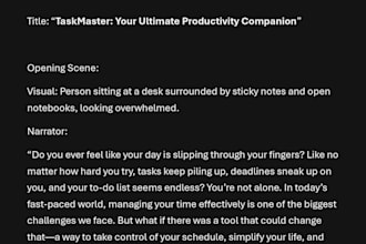 edit and improve your script for clarity and flow