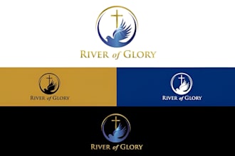 design church ministry christian religious faith based logo
