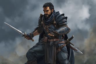 create unique and high quality dnd character art