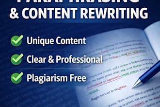 rewrite and paraphrase your article blog post or document