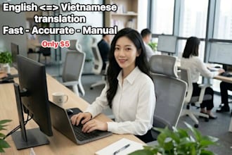 translate english to vietnamese or vietnamese to english manually