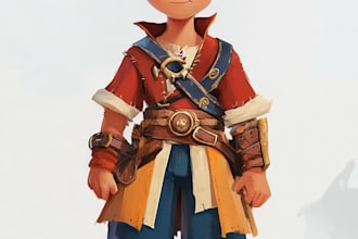 draw 2d game character or 2d game character