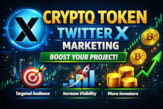 do crypto token twitter x marketing crypto promotion