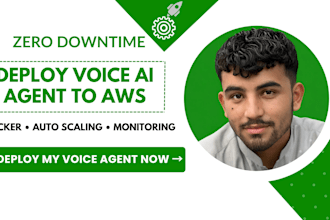 dockerize and deploy your voice ai agent to AWS ecs eks with auto scaling