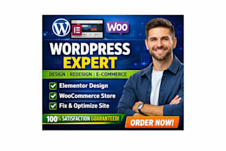 design, redesign or fix wordpress website