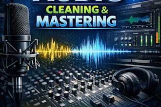 clean, mix and master your dialogues, podcast and audiobook