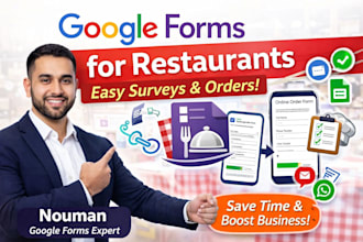 create a professional google form for surveys, orders