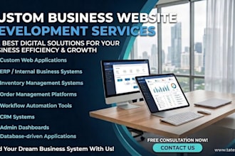 develop a custom erp or business management system