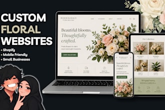 design a custom floral website for your business