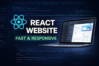 develop a modern responsive website using react js and vite