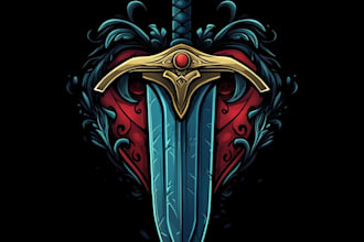 do a fantasy game logo