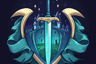 do a fantasy game logo