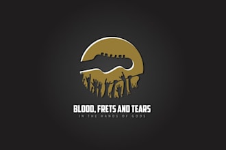 design a premium blood frets tears logo