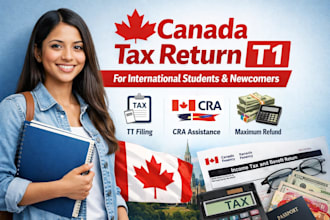 prepare and file your canada tax return t1 cra for international students