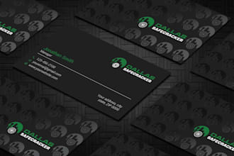 black spot uv business card design