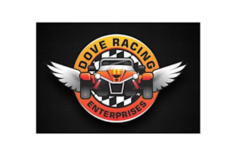 create car spectacular logo for dove racing enterprises