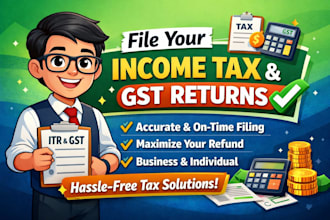 file your  income tax returns and gst returns in india