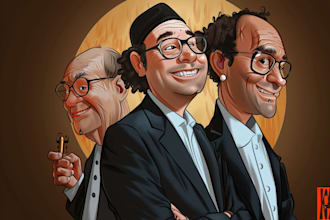 draw caricatures from photos