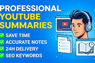 summarize your youtube videos into high quality notes and blog posts
