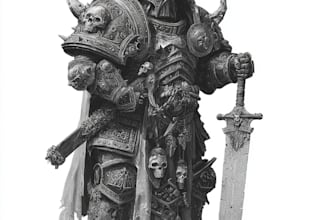 do detailed warhammer illustration