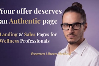 wellness and holistic landing page copywriter no generic