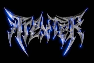 design a chrome metal logo for your brand