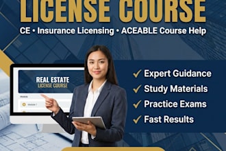 help you pass your ce, insurance licensing, or aceable real estate course