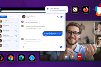 develop webrtc p2p video and voice calling app live chat app streaming app
