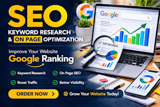 do keyword research and on page optimization