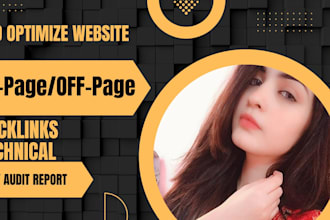 do on page and off page SEO service for your website